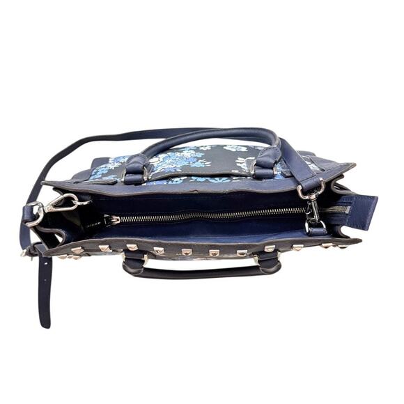 Michael Kors Dillon Satchel in Navy Blue Floral - Picture 9 of 13